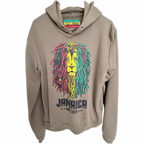 Sun Stylin Other - Sun Stylin Jamaica Lion Hoodie Mens XXL